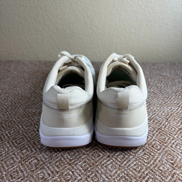 Vionic Shoes Walk Strider White Cream Women's Sz 9 Lace Up Athletic Sneaker EUC - Picture 5 of 8